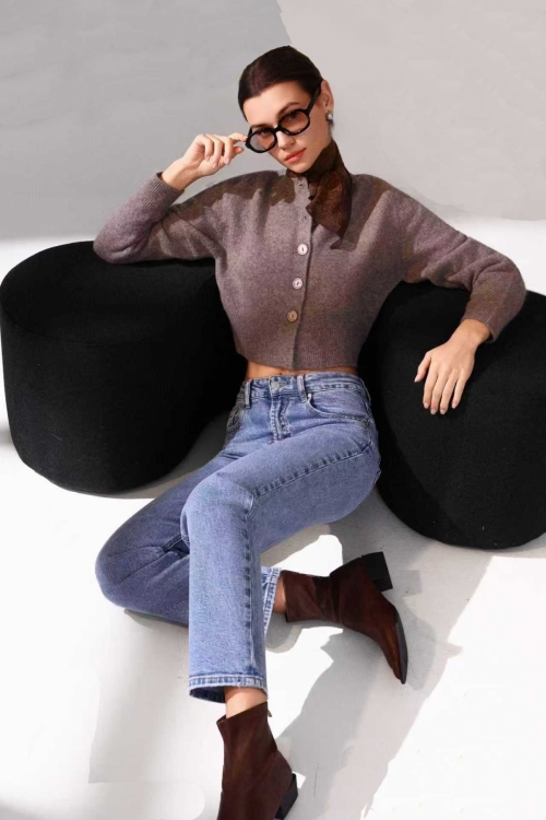 Premium high waisted staight jeans Katniss