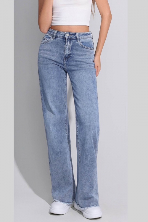 Premium high waisted wide led jeans Rease