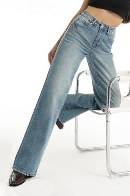 Premium high waisted wide leg jeans Dione
