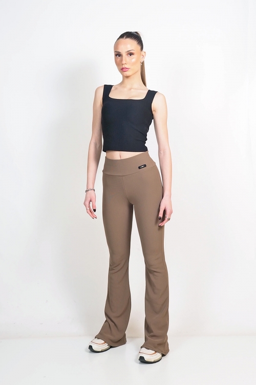 Rip flared high waisted leggings Alana