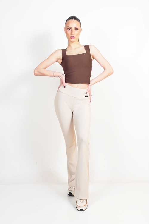 Rip flared high waisted leggings Alana