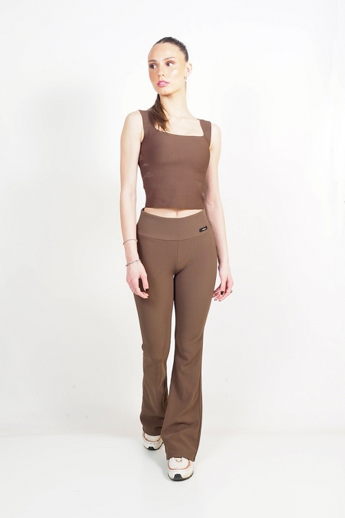 Rip flared high waisted leggings Alana