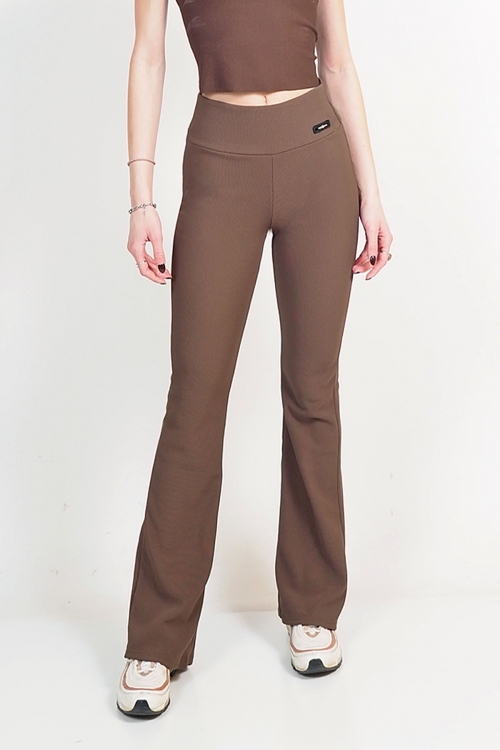 Rip flared high waisted leggings Alana