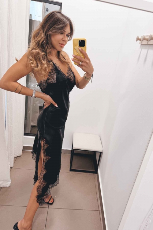Satin dress Miranda