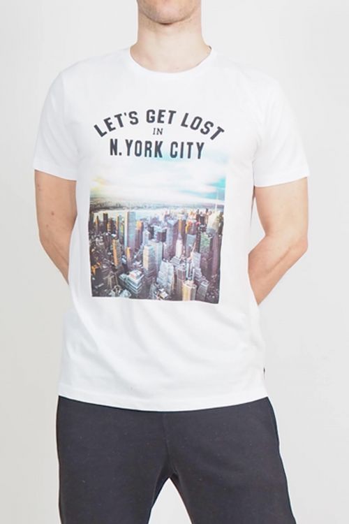 ΑΝΤΡΙΚΟ T-SHIRT ΜΕ ΣΤΑΜΠΑ