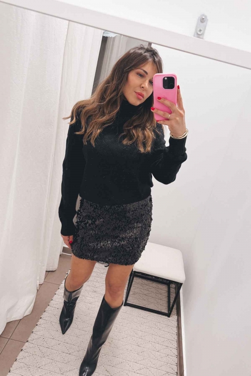 Sequin mini skirt Vera