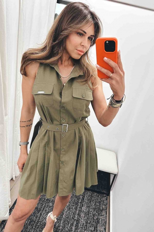 Sleeveless short dress Piper