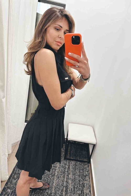 Sleeveless short dress Piper