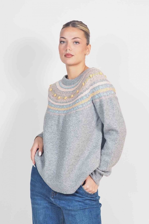 Soft knit round cut top Freya