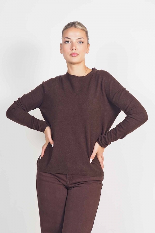 Soft knit roundcut top Frances