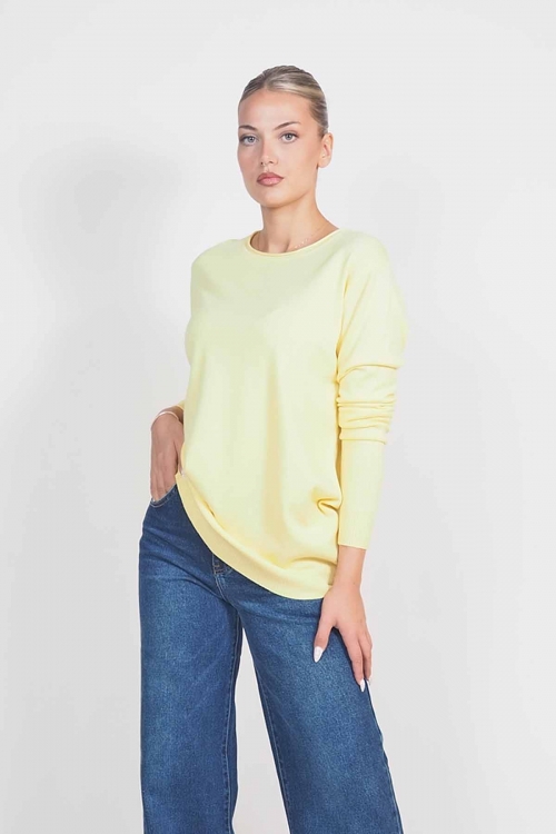Soft knit roundneck top Mary