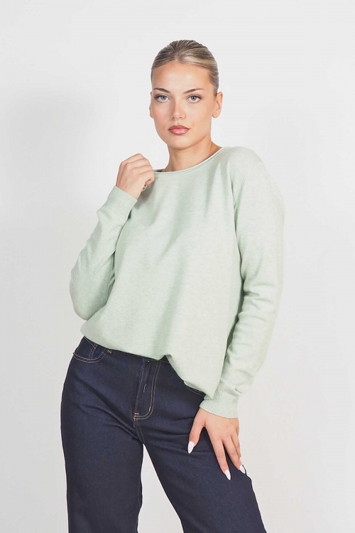 Soft knit roundneck top Mary