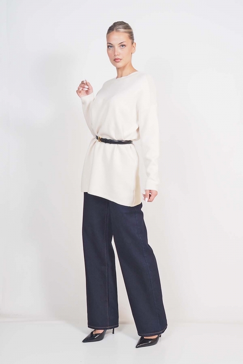 Soft knit roundneck top Milley