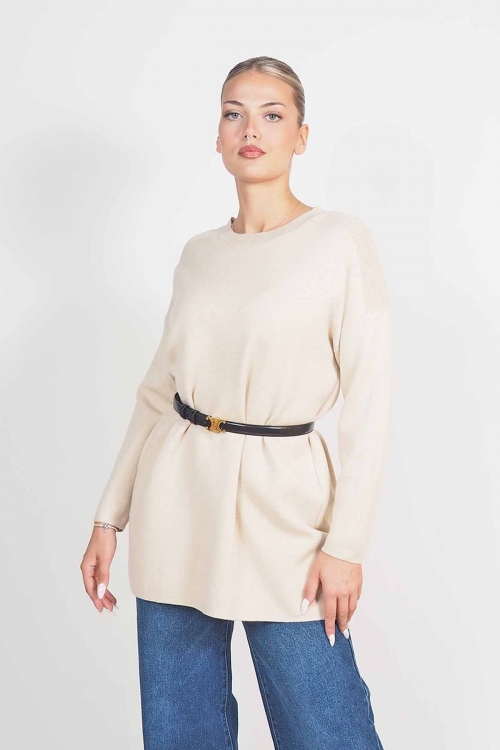 Soft knit roundneck top Milley