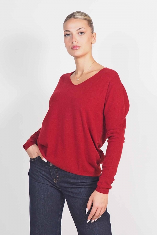 Soft knit v cut top Charlotte
