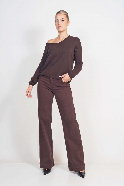 Soft knit v cut top Charlotte