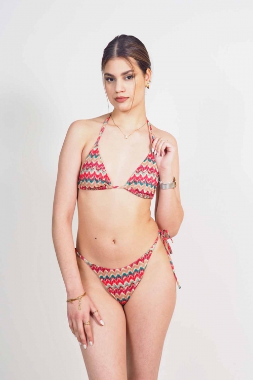 Sparkly bikini triangle set