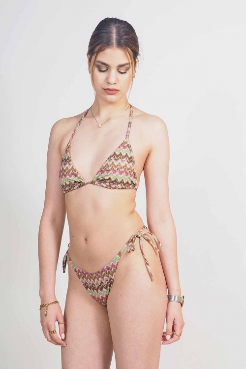 Sparkly bikini triangle set