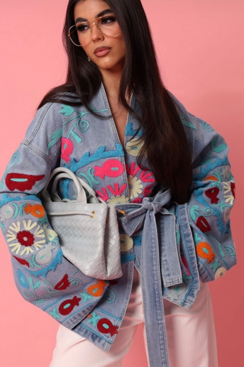 Spring themed cardigan April