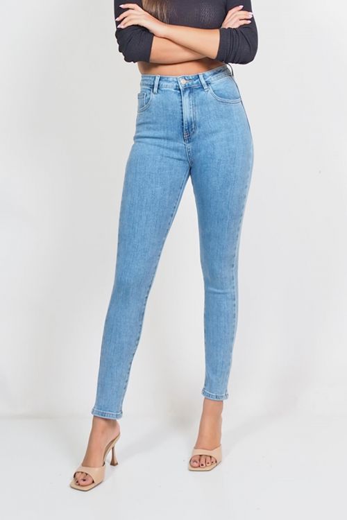 Τζιν Claudia high waist skinny - Μπλε