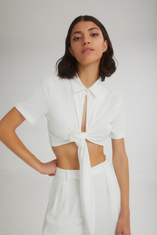 The Creamy Cropped Top