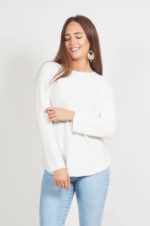 Knit soft μπλούζα Erin - Λευκό