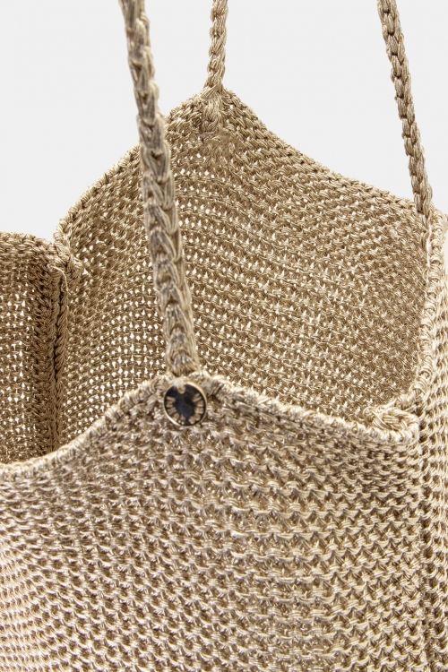 Metallic mesh bag