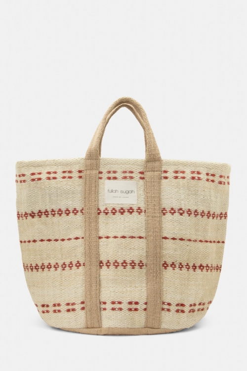 Patterned beach bag