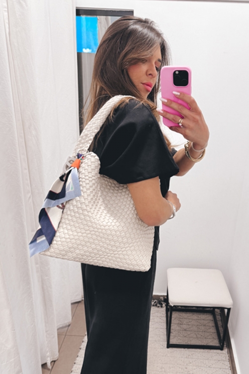 Urban weave hobo bag