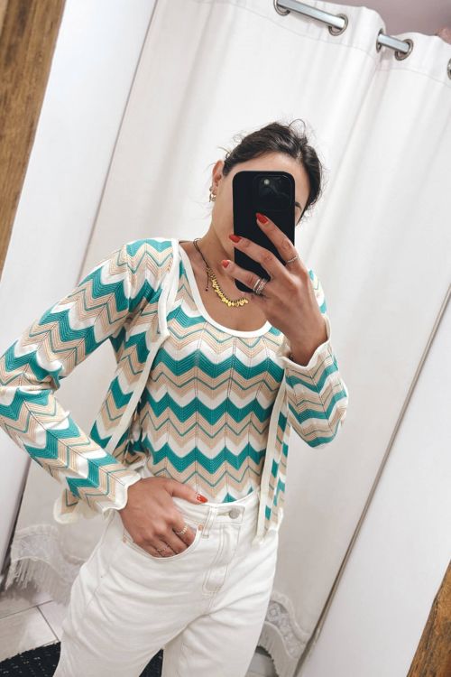 Moutaki knit cardigan - Εκρού