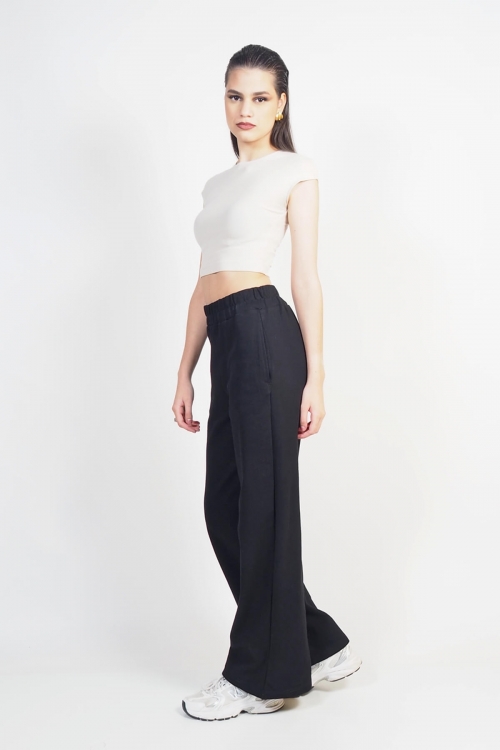 Cotton trousers with elastic Amal