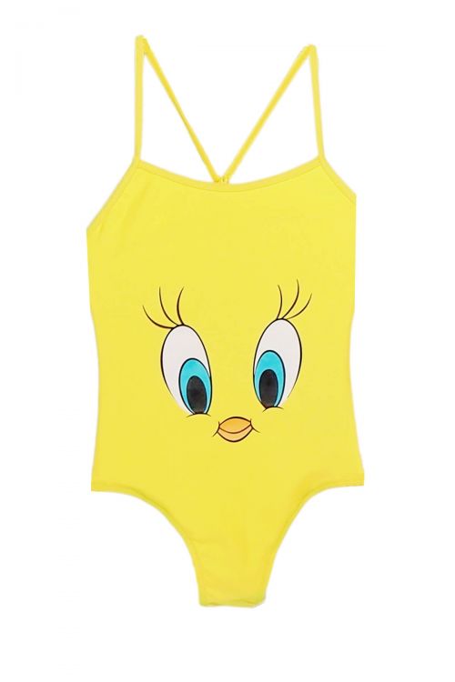 Ολόσωμο παιδικό μαγιό Tweety - Κίτρινο