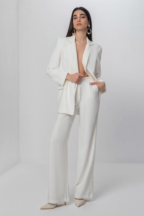 Faye soft blazer - Λευκό
