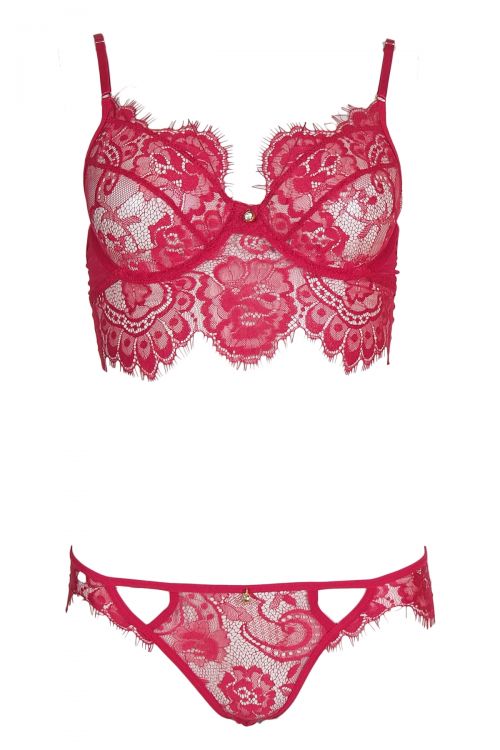 Lace desire underwear set