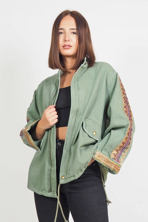 Zonar boho jean jacket