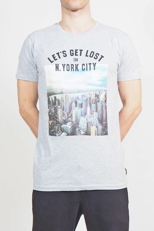 ΑΝΤΡΙΚΟ T-SHIRT ΜΕ ΣΤΑΜΠΑ