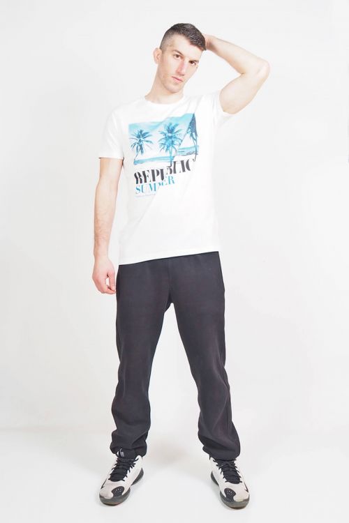 ΑΝΤΡΙΚΟ T-SHIRT ΜΕ ΣΤΑΜΠΑ